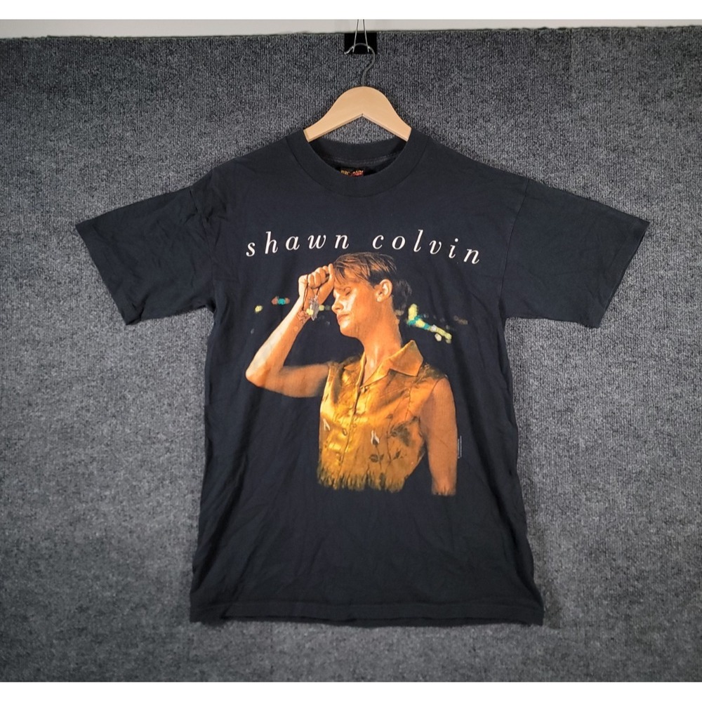 VTG 1993 Shawn Colvin Fat City Tour Tee Folk Band Shirt Large RARE Brockum Rock